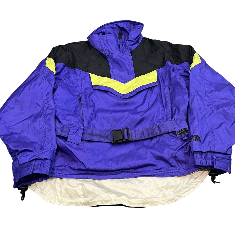 The North Face Gore-Tex Anorak Jacket Womens W-10 Purple Vintage Ski Pullover